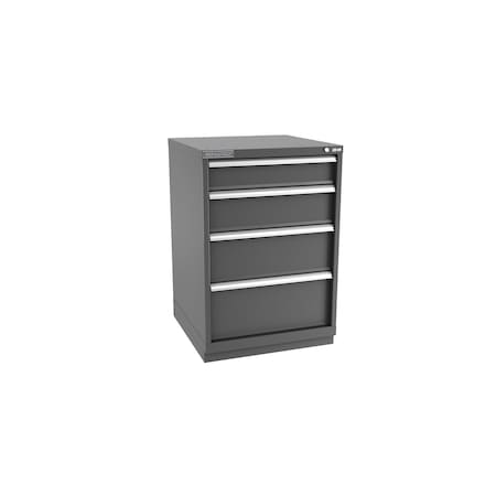 Champion Tool Storage Modular Tool Cabinet, 4 Drawer, Dark Gray, Steel, 28 in W x 28-1/2 in D x 41-3/4 in H S18000402ILCFTB-DG